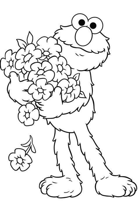 Elmo Coloring Pages Printable Free